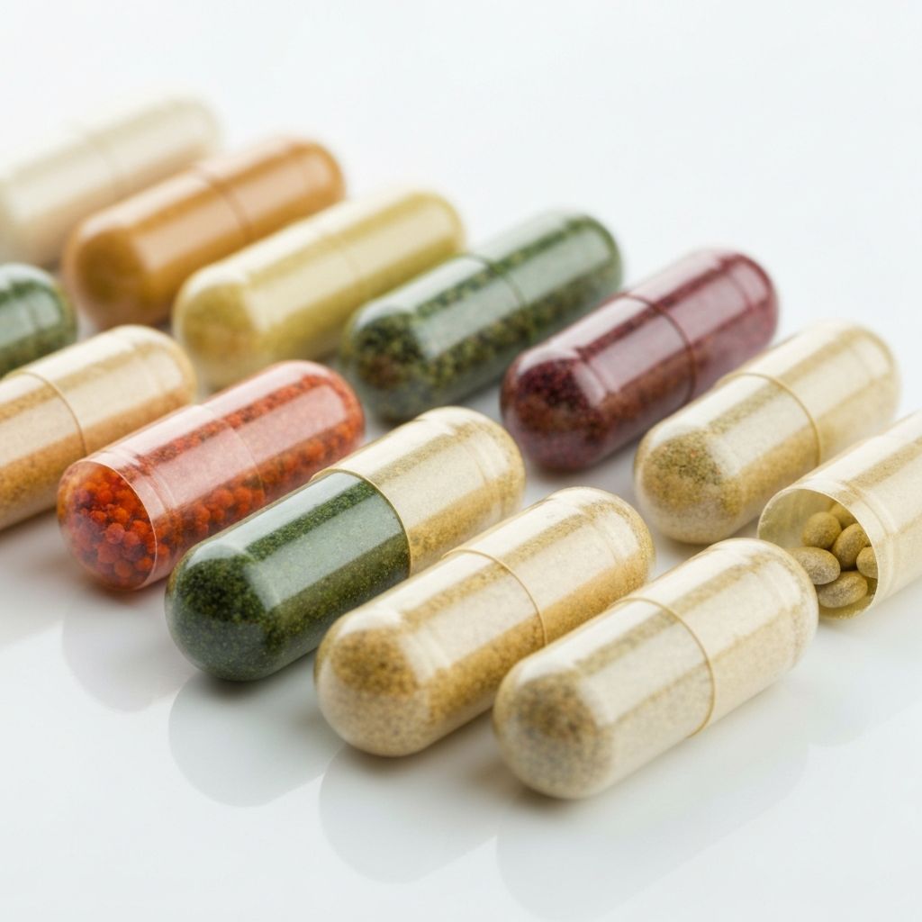 Different vegetable capsule types